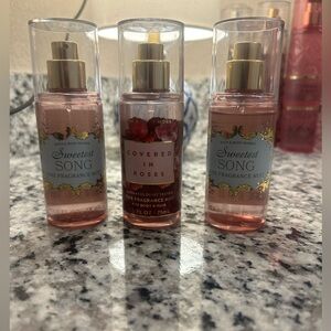 3 travel size bath and body works spray